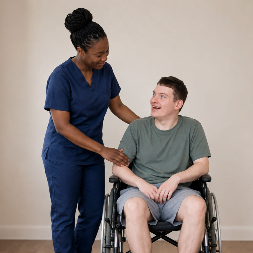 Person reviewing an NDIS plan with a support coordinator